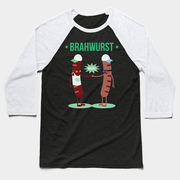 Brahwurst Baseball T-Shirt by gabdoesdesign